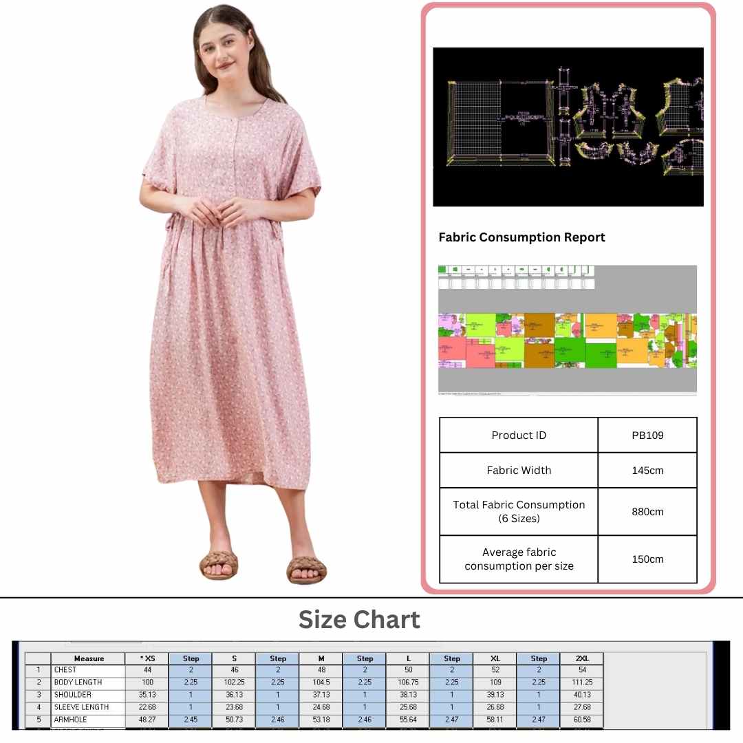 PB109 | Home Dresses | Pola Pattern | Polabook
