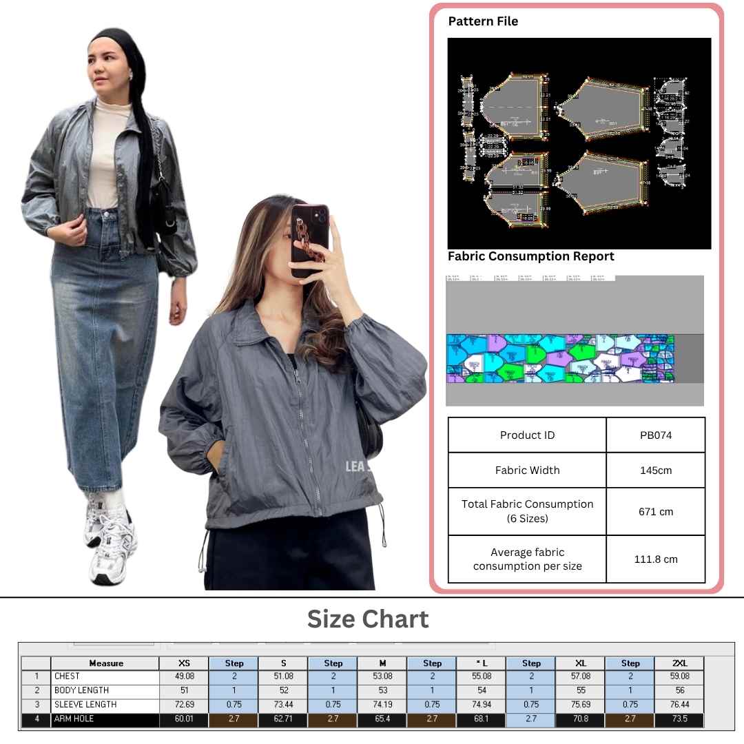 PB074 | Outerwear | Pola Pattern | Polabook