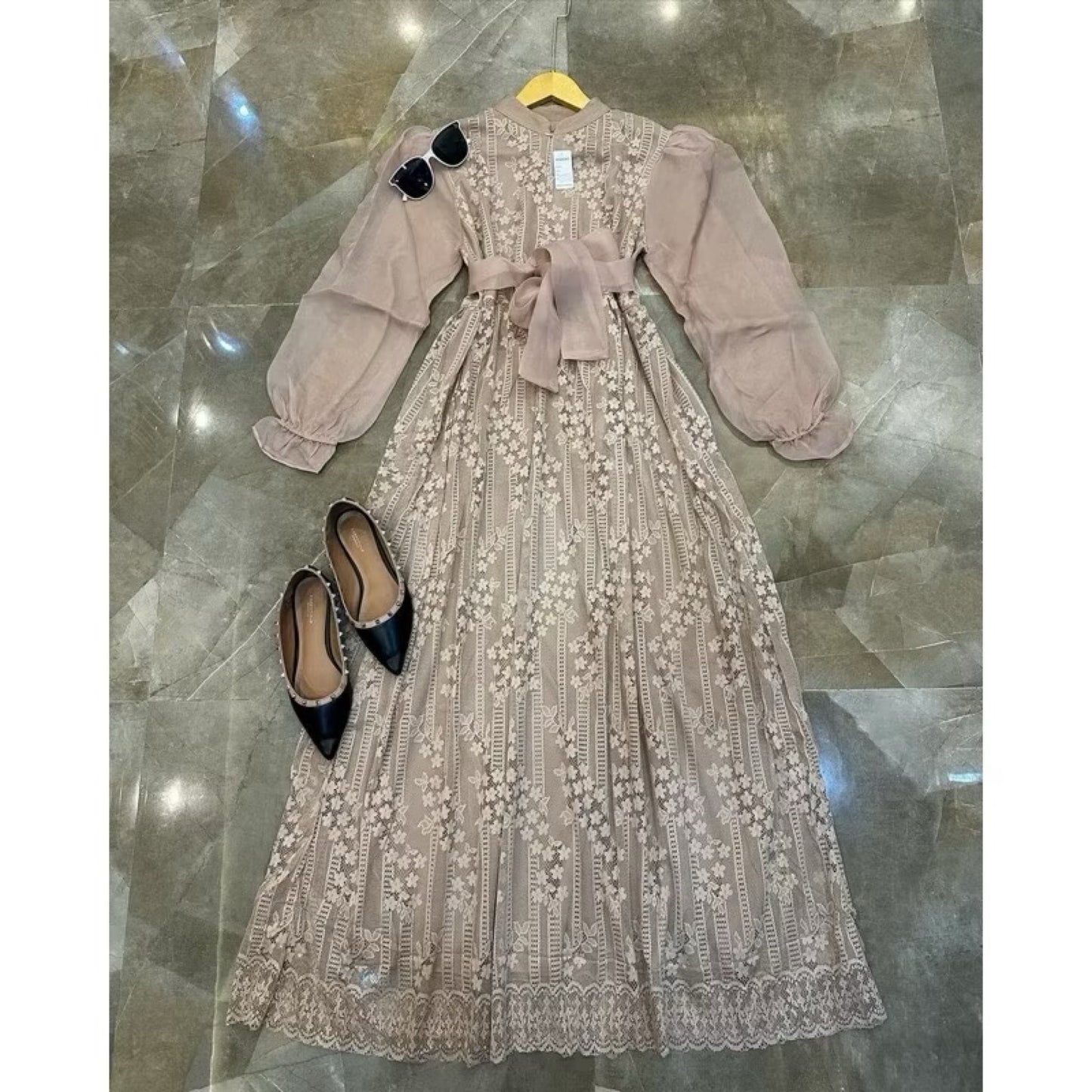 PB221 | Gamis Pesta | Pola Pattern | Polabook