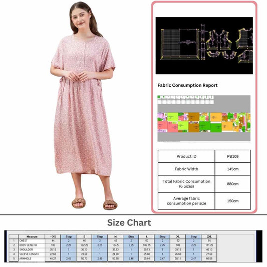 PB109 | Home Dresses | Pola Pattern | Polabook