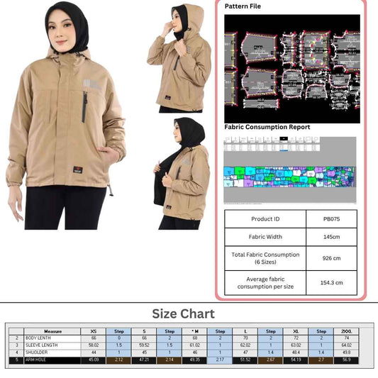 PB075| Outerwear | Pola Pattern | Polabook