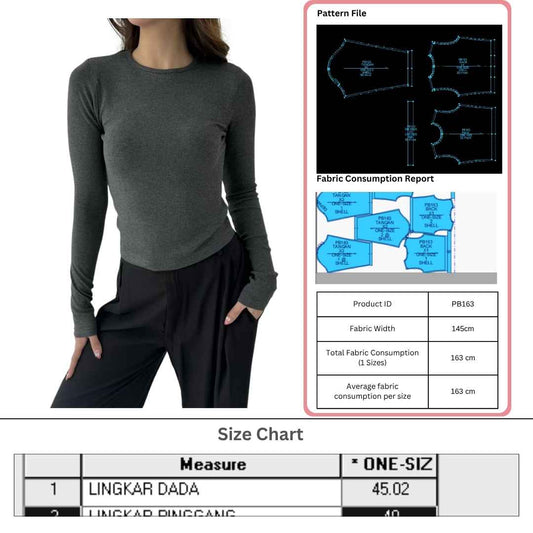 PB163 | Tops | Pola Pattern | Polabook