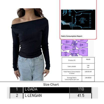 PB165| Tops| Women Collection| Pola Pattern | Polabook