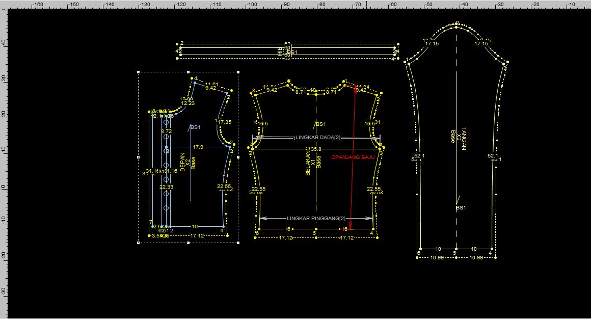 PB166 | Tops | Women Colection | Pola Pattern | Polabook