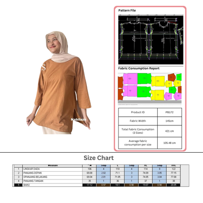 PB172 | Tops | Women Collection  | Pola Pattern | Polabook