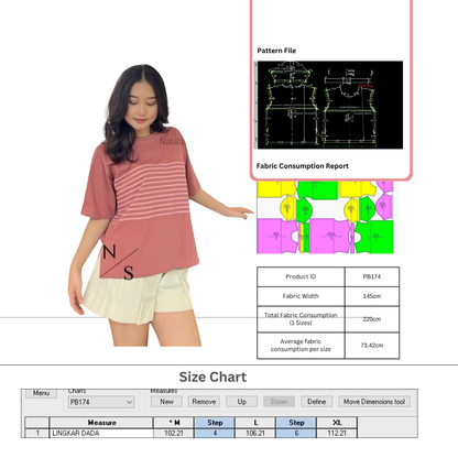 PB174 | Tops | Women Collection| Pola Pattern | Polabook