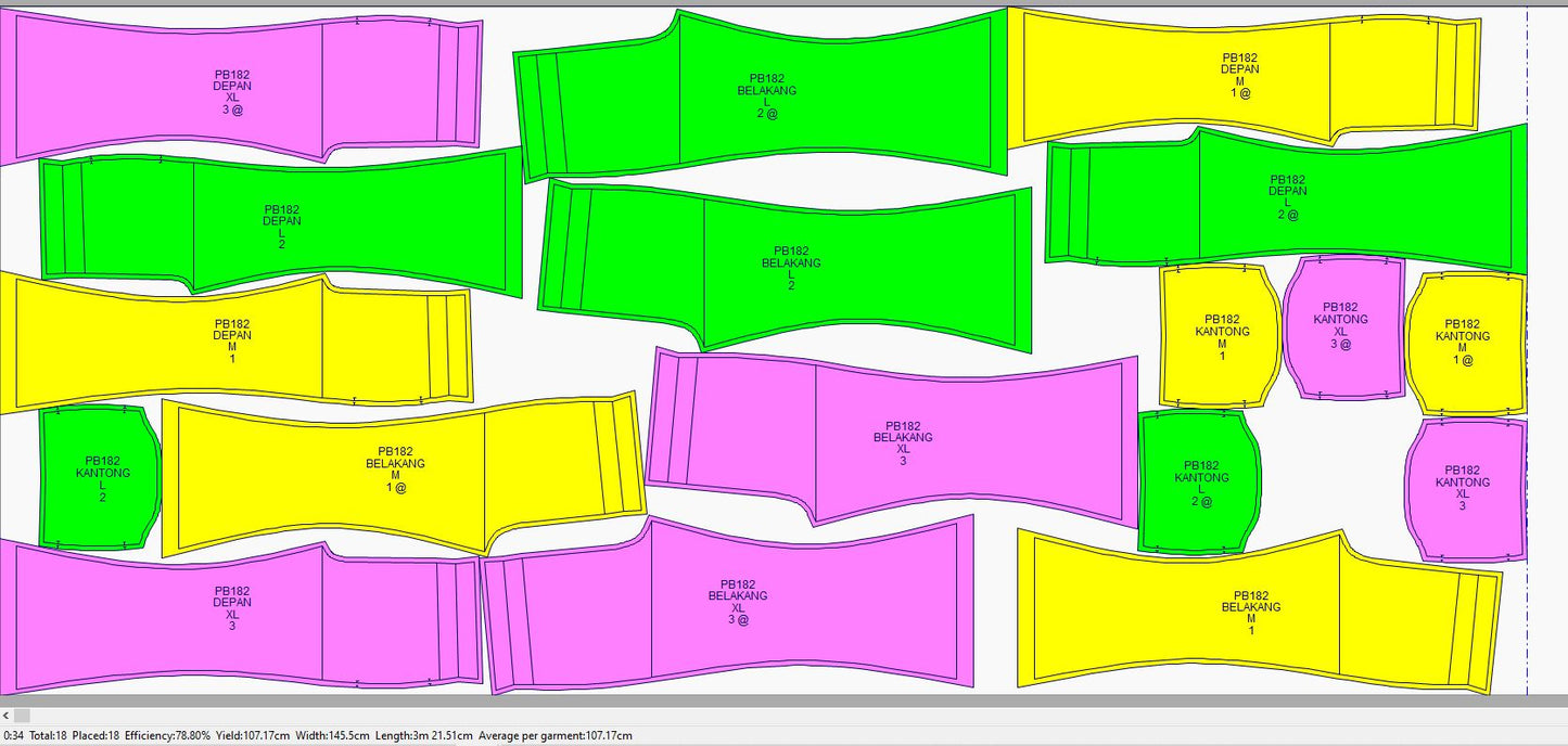 PB182 | Pants & Shorts | Bottoms | Pola Pattern | Polabook