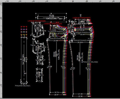 PB184 | Pants & Shorts| Bottoms  | Pola Pattern | Polabook