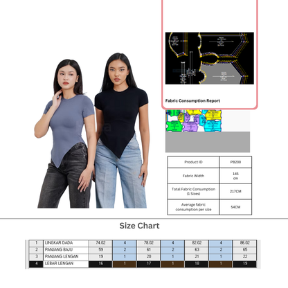 PB200 | Tops | Women Collection| Pola Pattern | Polabook