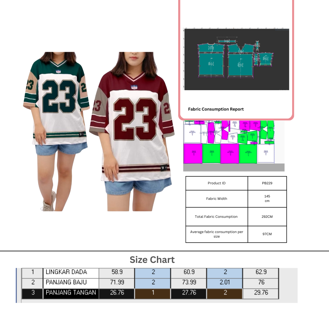 PB229 | Olahraga | Tops | Women Collection | Pola Pattern | Polabook