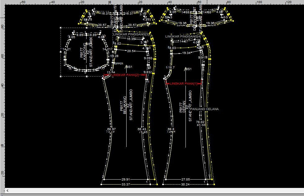 PB177 | Pants & Shorts | Bottoms | Pola Pattern | Polabook