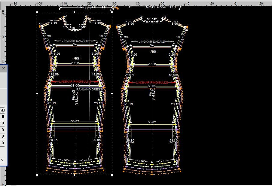 PB198 | Dress |  Women Collection | Pola Pattern | Polabook