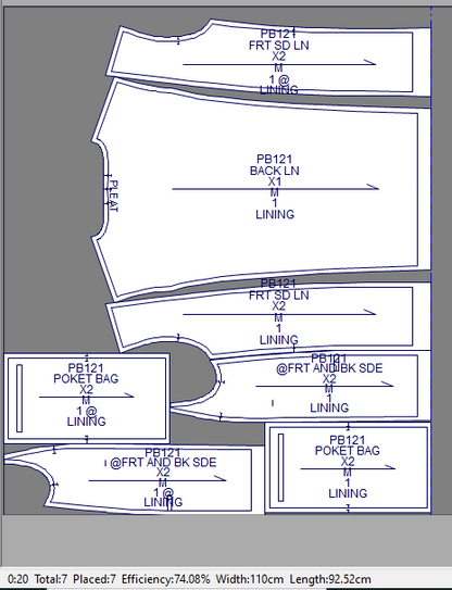 PB121 | Baju Dokter | Office Wear| Pola Pattern | Polabook